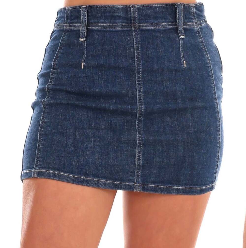 We The Free Daylight Denim Mini Skirt Size 25 Blue